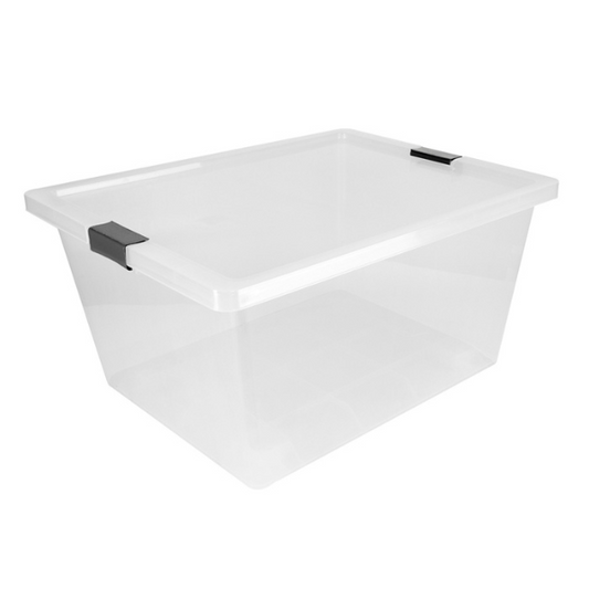 Caja organizadora de 55 lts con broche