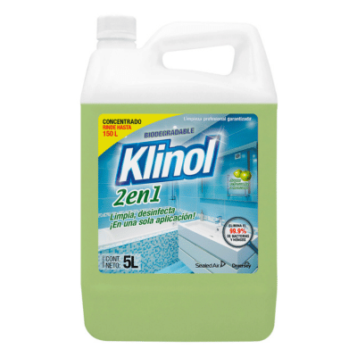 Klinol 2 en 1 limpiador desinfectante x 5 lt - Agencia Fuller