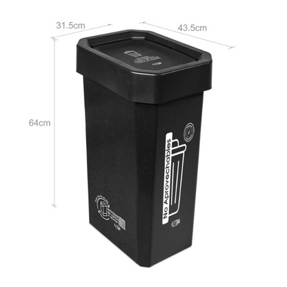 Papelera negra de 53 lts no aprovechables Ecobins