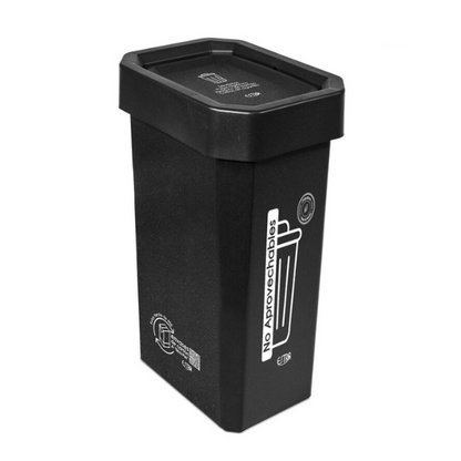 Papelera negra de 53 lts no aprovechables Ecobins