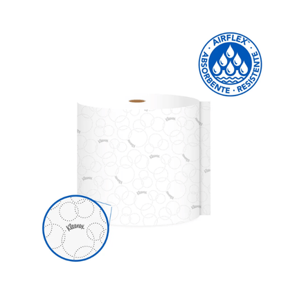 Toalla en rollo Kleenex blanca 6 x 80 mt 0348